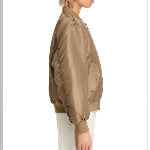 Anine Bing Leon Bomber Jacket in Sepia, Size Small - Picture 5 of 17
